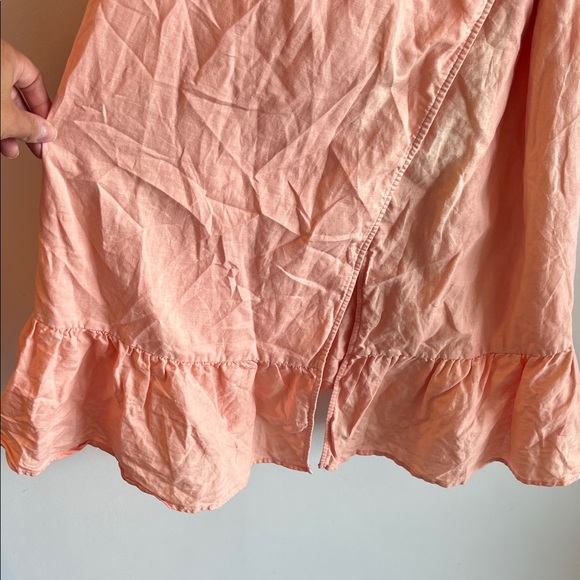 GAP Peach Ruffle Hem Mini Dress - Picture 5 of 10